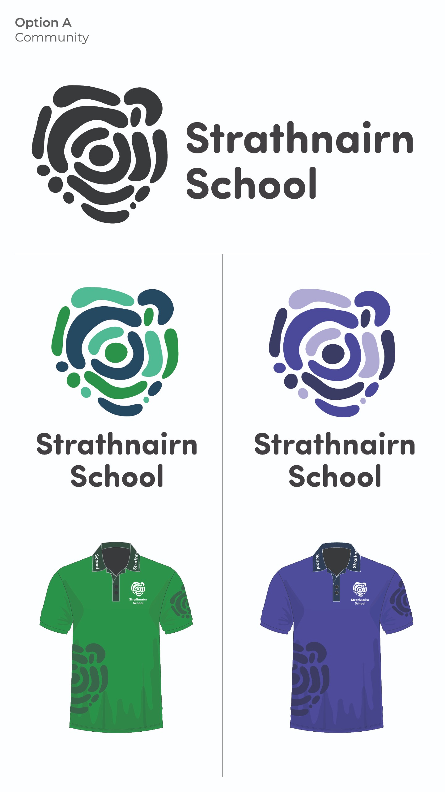 Logo and uniform mockups - Community