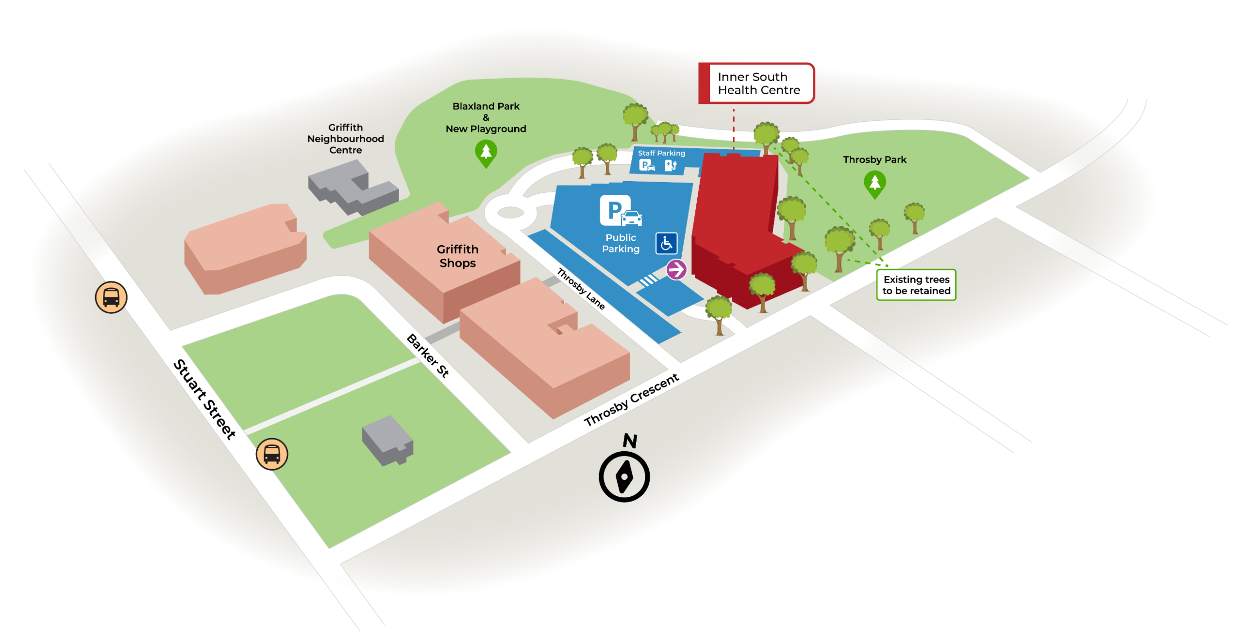 Inner South Health Centre Map