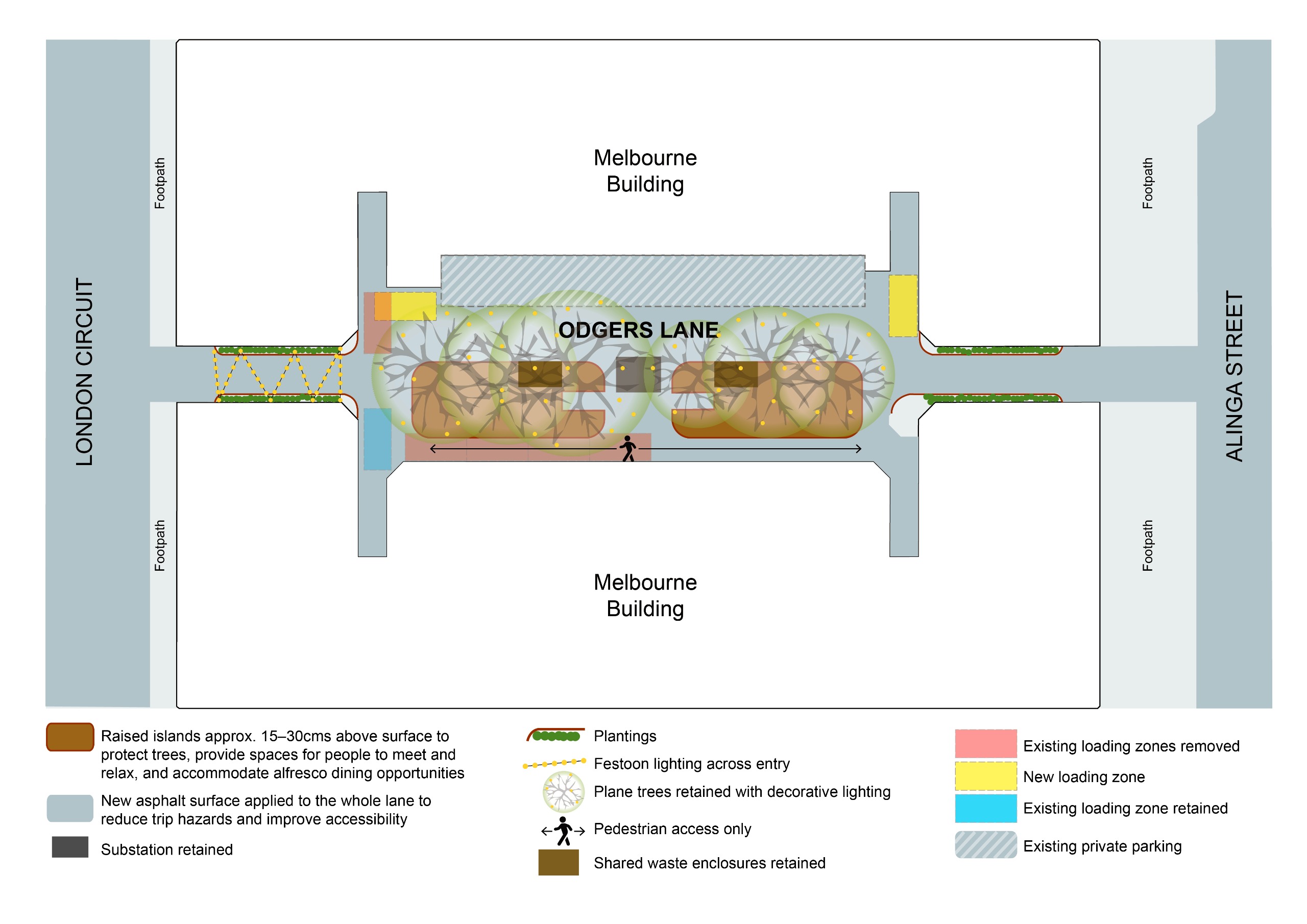 Odgers Lane indicative plan