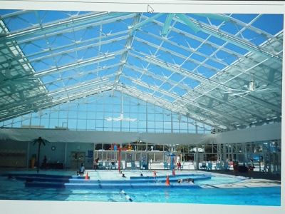 Retractable roof, Aquatics Complex at Allan Witt Park