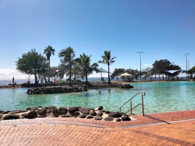 Lagoons and BBQ areas, Settlement Cove Lagoon in Redcliffe, Queensland